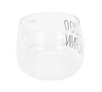 Wakects Coffee Cup, Transparent Borosilicate Glass Mug Tea Cup 8 X 11 Cm with Handle, Dishwasher Safe, Clear Drinkware for Coffee Milk Tea Cocktails At Home or Cafe (Black Label)