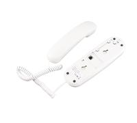 Wakects Corded Phone Wall Mount Phone Wall Telephone Landline Telephone Support Pause Last Number Redial Lighted Keys White for Home Office