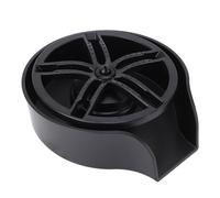 Wakects Cup Washer Stainless Steel Glass Rinser with 360 Degree Rotating Spout G1 2 Sink Attachment for Kitchen Bars Cafes 2 Piece Kit for Bottles Cups Utensils (Black)