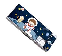 Wakects Cute Cartoon Style Pencil Bag Dual-Sided Organization, Built-in Sharpener, Magnetic Closure, Adorable Cartoon Design Pencil Bag for Kids School, with Inbuilt Sharpener, Portable (#2)