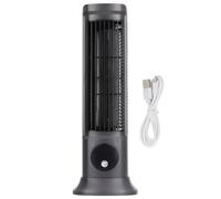 Wakects Desk Fan, 10in Bladeless Portable Desktop Tower Cooling Fan 3 Speeds Adjustable Base Digital Display for Home Office Bedroom 11.6x4.1x4.1in