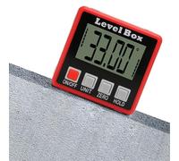 Wakects Digital Display Angle Meter with Built In Magnet, Angle Measurement Tool 4 X 90° ± 0.1° LCD Backlight Auto Rotate Screen for Metalwork Woodworking Installation Users (Automatic backlight