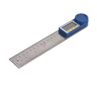 Wakects Digital Protractor Stainless Steel Digital Angle Ruler 0 to 360 Degree 0.05 Degree Accuracy LED Display Angle Lock for Woodworking Layout Measuring Users