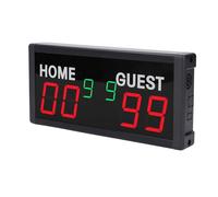 Wakects Digital Scoreboard Battery Powered Portable LED Score Board 6 Digit 1.8in Aluminum Alloy Bluetooth App and Remote Control for Soccer Basketball Table Tennis Indoor Games