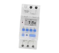Wakects Digital Weekly Timer DIN Rail Timer, Intuitive LCD Display, Smart Timing, Flexible Mounting Options, Powerful Programming, Convenient Battery Replacement, 16 Switching Programs