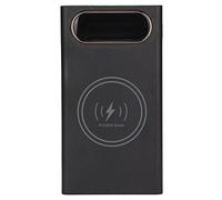 Wakects DIY Power Bank Case 12 Battery Box, 22.5W Wireless (Black) | ABS Material Construction, Dual Input, Battery Holder, 2 LED Indicator Lights, Portable Charger Shell