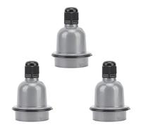 Wakects E27 Light Socket E27 Lamp Holder Lamp Socket 3 Pcs Aluminum Ceramic Holder Adapter Heat Insulation Easy Install with Standard Interface for Heating
