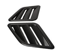 Wakects Engine Hood Vent Cover ABS Hood Grille Replacement Snap In Airflow Design Scratch Resistant Finish for Corsa Jazz Drivers DIY Exterior Upgrade (Carbon Fiber Style)