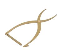 Wakects Eyebrow Stencil Ruler Eyebrow Mapping Ruler Brow Measuring Caliper 3 Point Positioning Golden Ratio Symmetrical Stainless Steel Satin Finish with Compact Size for Permanent (Gold)