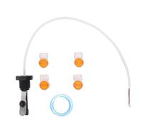 Wakects Flowrate Switch Replacement Part ABS Flowrate Switch Assembly DN15 4 Wire for IC15 IC20 IC40 IC60 Salt Pool Systems Fix No Alert for Pool Owners