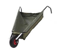 Wakects Foldable Yard Cart with Pneumatic Tires, Large Capacity Collapsible Garden Wheelbarrow, 88lb Loading Capacity for Grass Weeds Bark Soil Transporting