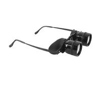 Wakects Folding Binoculars Wearable Binoculars with Optical Glass 10X Magnification Independent Focus and Light Blocking Eye Cover for Fishing Concerts Sports Events