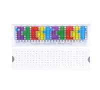 Wakects Guitar Pentatonic Sliding Ruler, Plastic Guitar Scale Slide Tool with Colorful Shapes for Beginners Lessons Practice