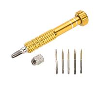 Wakects Handle, Versatile Bits, for Mobile Phones with Various Brands, Easy to Carry, Made of Chrome Vanadium Steel, Precision Workmanship (Gold)
