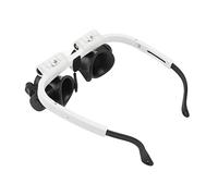 Wakects Headband Magnifier, High Power Ultra Light Frame 8X 15X 23X Head Mount Magnifying Glass Adjustable Angle for Sewing