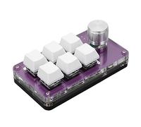 Wakects Keyboard Programmable, Macro Keyboard One Handed Mechanical Gaming With 6 Fully Programmable Keys USB DIY Supports, With Butons, Easy Installation,