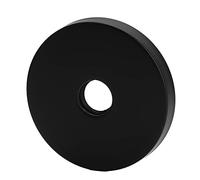 Wakects Large Shower Flange Cover, Stainless Steel Escutcheon Plate, Ideal for 3.5in Universal Flange Replacement, Extra Large Diameter, Applicable for All Standard G1/2in Pipe (Black)