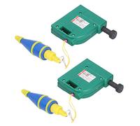 Wakects Magnetic Wire Hammer 5 Meter Line Drop 5m Plumb Bob Line Drop 16.4ft Vertical Measuring Tool 2Pcs Alloy Steel Adjustable Distance with Fixing Pin for Wood Brick Wall