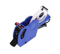 Wakects Manual Labeling Machine Price Tag Gun Sticker Labeler 8 Digits Price Marking Tool Portable Label Maker with Ink Cartridge for Clothing Toys Luggage Carpets (Blue)