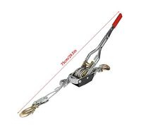 Wakects Manual Ratchet Winch, 4T Wire Rope Puller, Steel Hand Tool