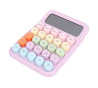 Wakects Mechanical Switch Calculator, Big Buttons Mechanical Switch Calculator ABS Efficient Electronic Cute Wear Proof for Business (Purple)