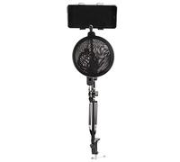 Wakects Microphone Stand Metal Suspension Arm Bracket 95cm Adjustable Microphone Support with 6cm Desk Clamp and 4 Axis Rotation for Recording Live Broadcast Studio Use