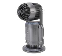 Wakects Mist Spray Fan, RGB Color Light IPX4 Splashing Proof Noise Reduction Small Desk Fan 5000mAh Battery 5000RPM Speed Simulated Rocket for Game Table Nightstand
