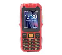 Wakects Mobile Phone for the Elderly, 4G Mobile Phone with Large Buttons, Clear Sound, Dual LED Flashlight for Indoor Use (Red)