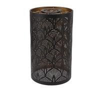 Wakects Modern Metal Lampshade, Iron Art Carving Cylindrical Hollow Out Design Lamp Shades for E26 E27 Bulb Bedroom Living Room Wall Decor