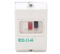 Wakects Motor Circuit Breaker, MC02-2.5-4A 50/60Hz Motor Switch IP55 Waterproof Circuit Controller Isolator Electronic Components for Electric Motor 220V/380V