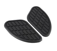 Wakects Motorcycle Fuel Tank Traction Pad, Rubber Knee Grip Decals, Stylish Protector for Riding Safety and Vintage Appeal (Black)