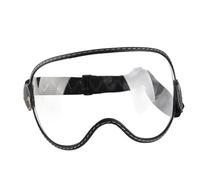 Wakects Motorcycle Goggles for Helmets Retro Windproof Dust Proof Goggles with PC Lenses ATV Off Road Racing Riding for Men Women (Transparent)