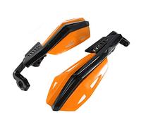 Wakects Motorcycle Hand Guard, ABS Wind Deflector, Protects Hand From Turbulence, Fits 22mm Handlebar, Compatible with Many Models (Tan Yellow)