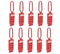 Wakects Multi-Authorization Access with Team Based Locking, Nylon Safety Lockout Hasp with 6 Holes for Electric Power, Coal, Flammable