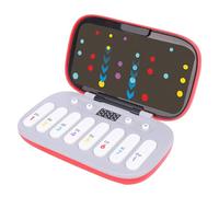 Wakects Music Rhythm Game Machine, Fast Push Electronic Organ Interactive Light Up Toy with 6 Challenging Levels for Improves Hand Eye Coordination and Rhythm Sense (Red)