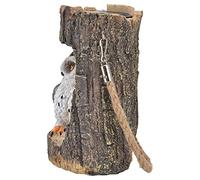 Wakects Owl Solar Light Resin Hanging Solar Lantern IP67 Warm White LED Auto On Off 34cm Hanging Light for Garden Yard Lawn Sidewalk Patio Outdoor Decor