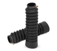 Wakects Pair Shock Boots Plastic Motorcycle Fork Boots Front Fork Cover for CG125 Riders Bellows Design Helps Block Dust Moisture Oil Easy Install Suspension Protection