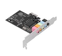Wakects PCI-E 5.1 Sound Card, CMI8738 Chip Stereo | 24-bit 48KHz Sampling, 6-Channel Surround Output, Noise Balance Cancellation, DLS A3D DS3D Support, Home Theater Gaming