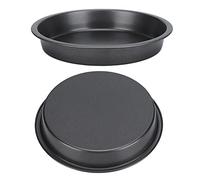 Wakects Pizza Pan, Effective Heat Distribution, Rugged Rounded Curling Design, Slightly Sloping Edges, Versatile Baking Solution for Family Gatherings or Celebrations (6 Inch)
