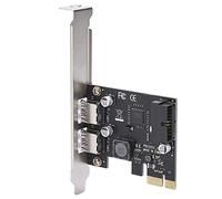 Wakects Riser Card PCI E Expansion Card with USB 3.0 Front 19 20PIN Interface Gold Plated VL805 5Gbps Independent Fuse Protection for Desktop Computer Upgrade