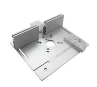 Wakects Router Table Insert Plate Aluminum Alloy Router Table Panel 240 X 200mm with Clear Scale 4 Piece Set for Wood Milling Trimming and Engraving on Woodworking Benches (Set of 3)