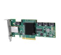 Wakects SAS 9212 4i4e Card PCIe 2.0 X8 SAS HBA Controller Card 6Gbps 8 Port LSISAS2008 with IT IR Mode 0 1 10 for Server Workstation Storage Expansion