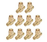 Wakects SMA Tee Adapter OFC SMA Connector 50 Ohm 10 Pack Wide Bandwidth RF Adapter Connector for GPS Systems WiFi Hotspots Routers Receivers Scanners Radio Transmitters