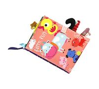 Wakects Soft Cloth Book, Bright Color Vivid Pattern, Crinkle Cloth Book for Infant and Toddlers, Sound Paper Design for Early Education