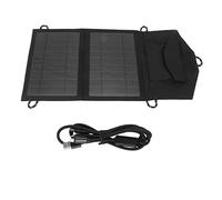 Wakects Solar Panel Portable Foldable Solar Panel Monocrystalline Silicon 47 X 23cm USB Output Lightweight Pocket Storage for Outdoor Camping RV Boat Car Pet House