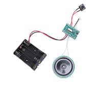 Wakects Sound Recorder Module 4 Minute Recordable Voice Module 4 Min Recording Chip Voice Message Recorder Light Activated Loop Playback with Speaker for Greeting Card Crafts Xmas