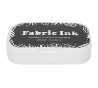 Wakects Sponge Ink Pad for Rubber Stamps, Craft Supplies Washable for Paper Cloth Wood Embossing Powder (BD-282 Pure Black)