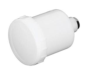 Wakects Spray Gun Cup Paint Spray Gun Part Replacement Pot 125ml Plastic Cup 15mm Female Thread Stainless Steel Connector Top Cover for Painting
