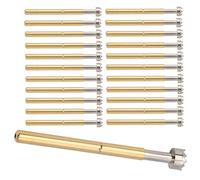 Wakects Spring Test Probe Brass Spring Loaded Test Pin 2.36mm P156 H 100Pcs Accurate Machining 9 Claws Contact Design for Circuit Testing Industrial Supplies