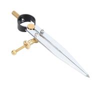 Wakects Spring Wing Divider Caliper, Adjustable Brass and Steel Drafting Tool, 5in for Precision Metalworking and Geometry Drawing